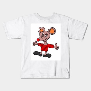 Comic Animation Abstract House Mouse Pop Art Print Kids T-Shirt